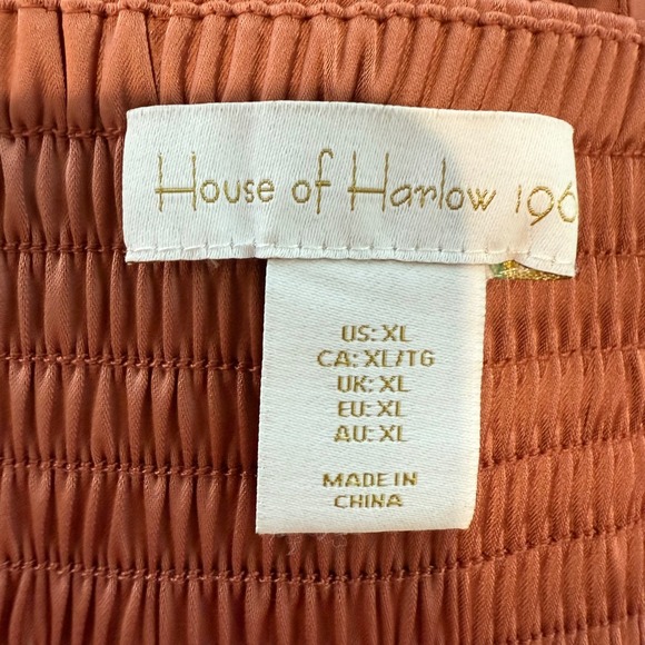 House of Harlow 1960 Maxi Dress XL Bronze Cutout Strap‎ Backle Formal Events - Picture 10 of 12